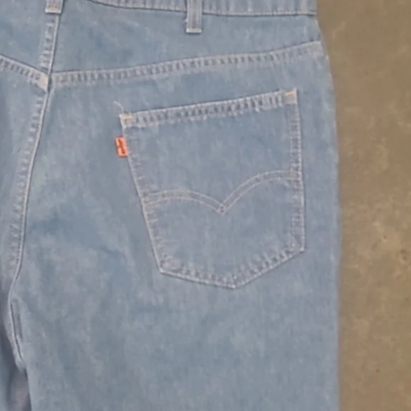 VINTAGE 80s LEVIS JEANS ORANGE TAB A SKOSH MORE COMFORT JEANS 38x32 - Picture 7 of 9